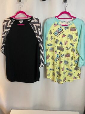 2 Lularoe Randy Shirts, 2XL